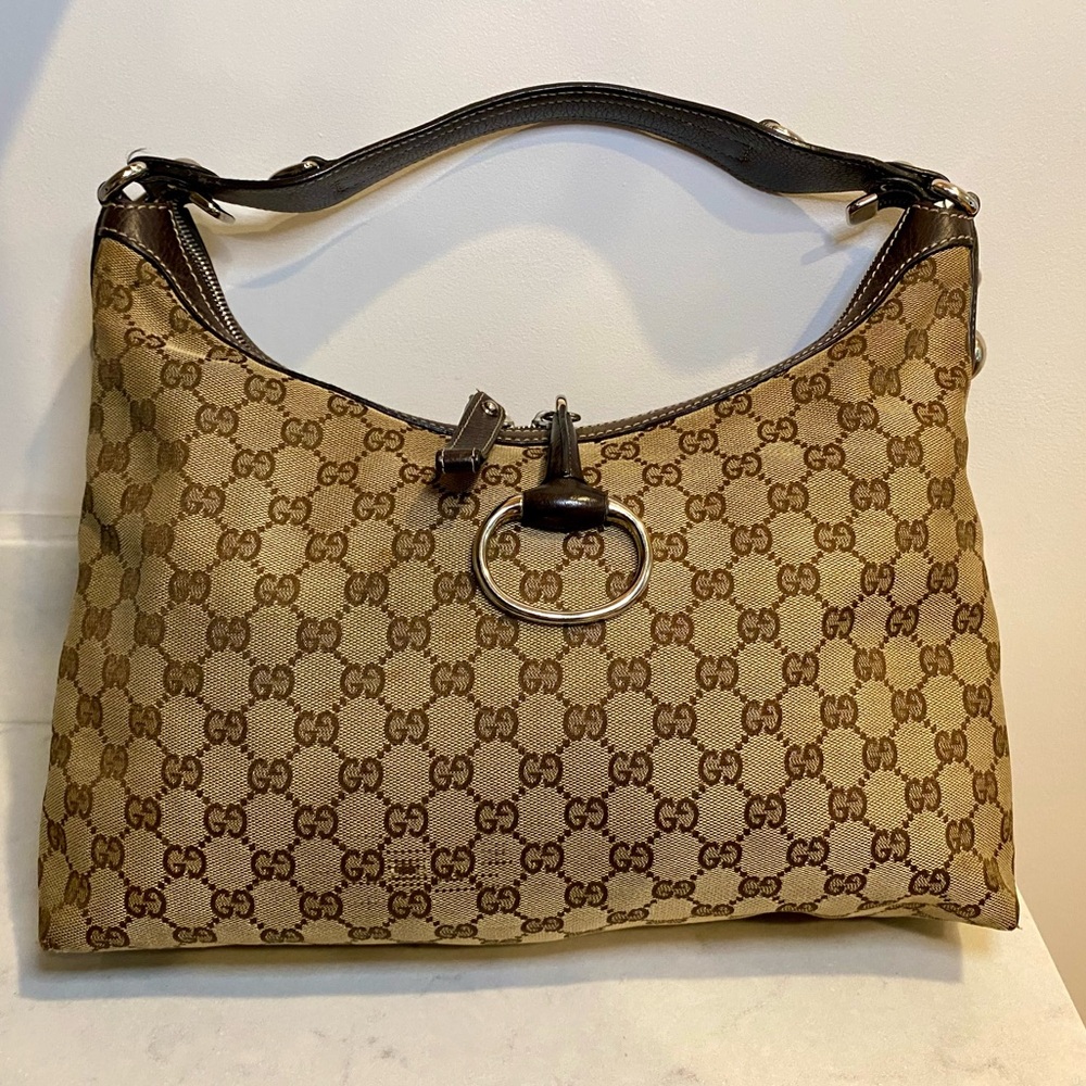 Gucci Icon Bit GG Canvas Shoulder Bag